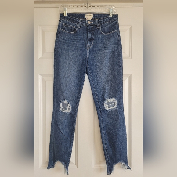 L'AGENCE High Line Distressed Skinny Jean in 'Huxley Destruct' Wash - Size 26 - Picture 2 of 10